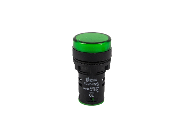 Luz piloto EC22-22DS verde 24V AC/DC