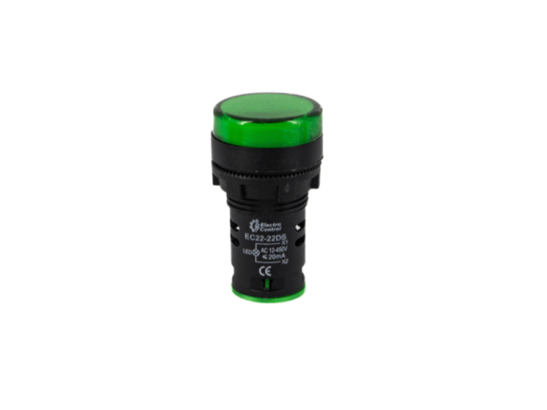 Luz piloto EC22-22DS verde 12-450VAC