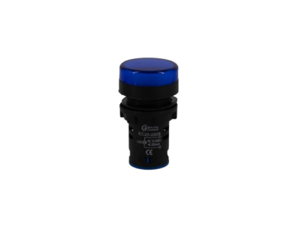 Luz piloto EC22-22DS azul 12-450VAC