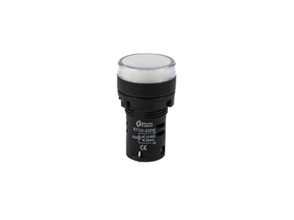 Luz piloto EC22-22DS blanco 12-450VAC