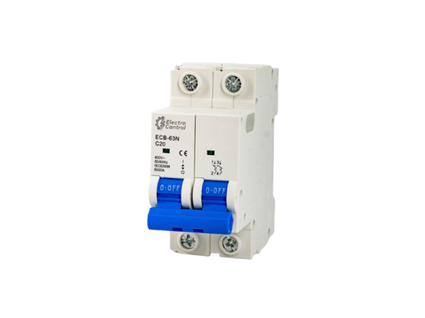 Breaker de riel ECB-63N 2 polos 20A